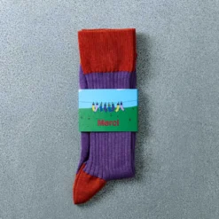 Merci - Chaussettes Theodora - Violet Rouge