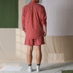 Merci - Chemise Basile - Carreaux Rouge