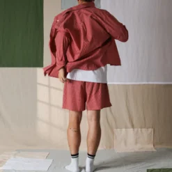 Merci - Chemise Basile - Carreaux Rouge