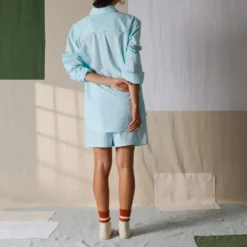 Merci - Chemise Basile - Turquoise