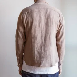 Merci - Chemise Gaspard en gaze de coton - Beige
