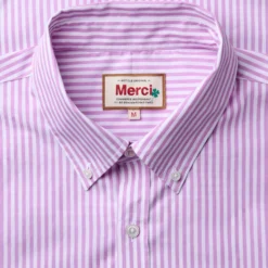 Merci - Chemise Sacha Rayé - Mauve