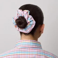 Merci - Chouchou Scrunchie - Carreaux Multicolore