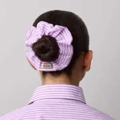Merci - Chouchou Scrunchie - Rayures Mauve