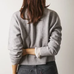 Merci - Gilet Lucia en Laine - Gris