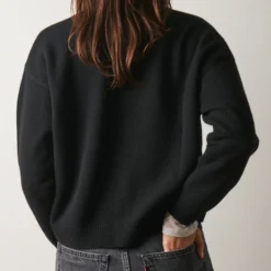 Merci - Gilet Lucia en Laine - Noir