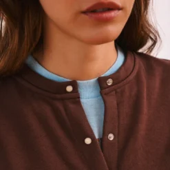 Merci - Gilet Rose - Marron