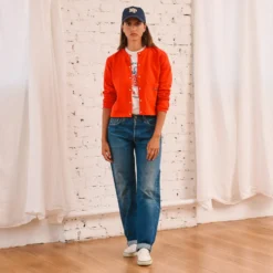 Merci - Gilet Rose - Rouge