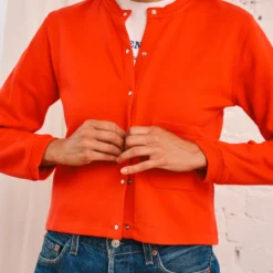 Merci - Gilet Rose - Rouge