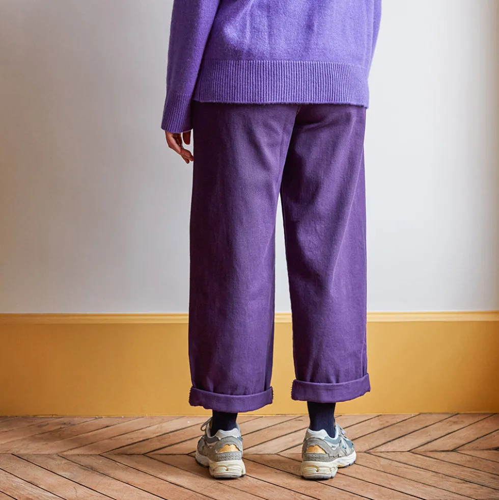 Merci - Pantalon en coton - Améthyste