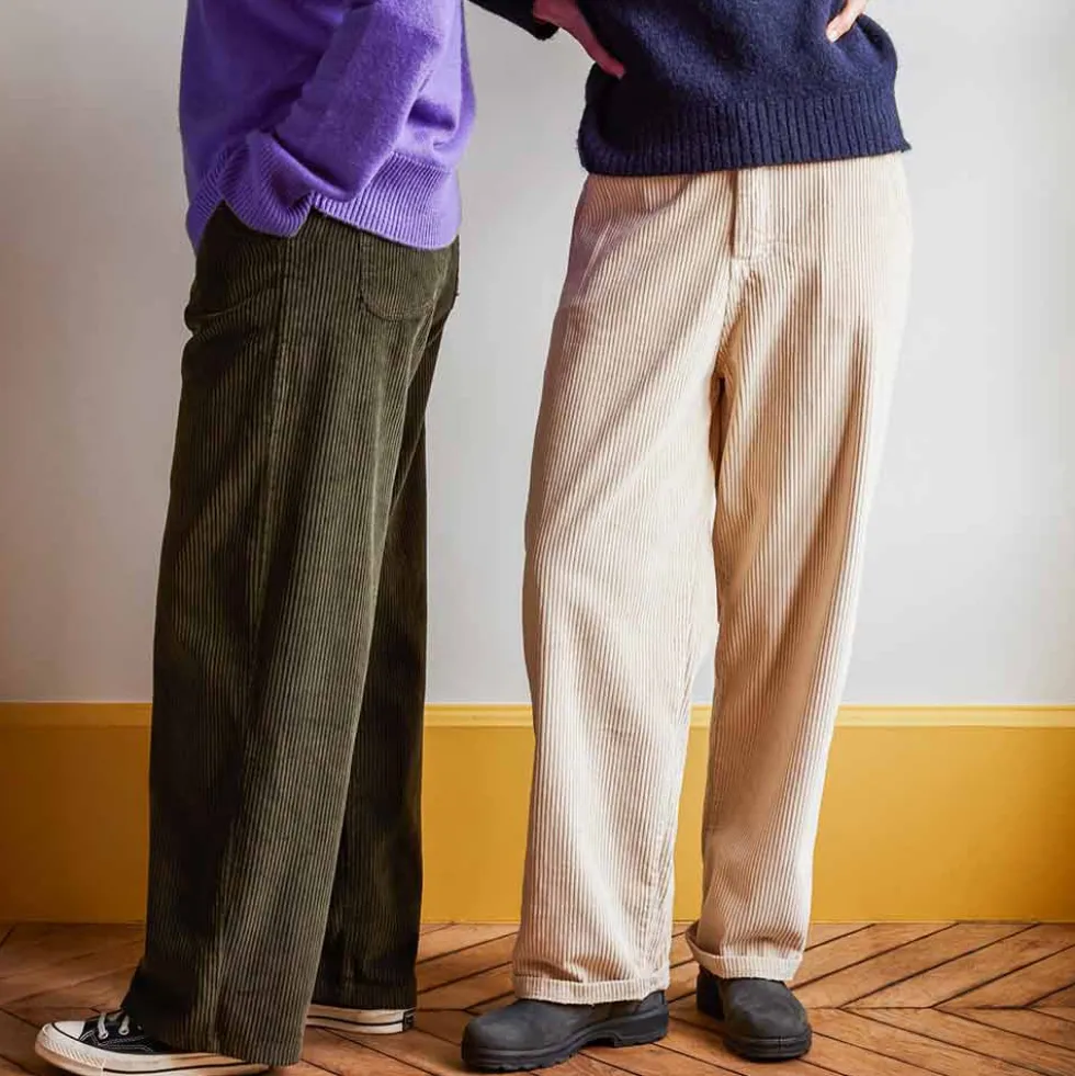 Merci - Pantalon en velours côtelé - Kaki