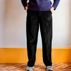 Merci - Pantalon en velours côtelé - Noir
