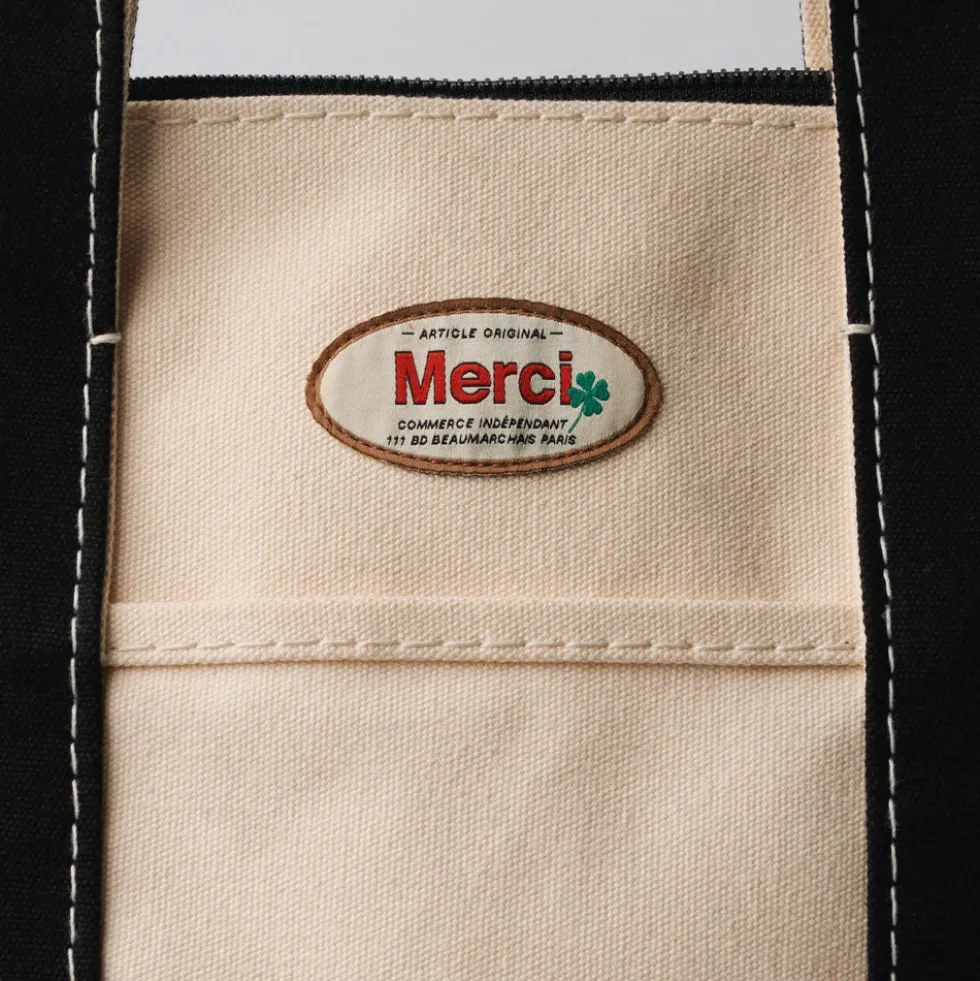 Merci - Paris Bag - Ecru & Noir