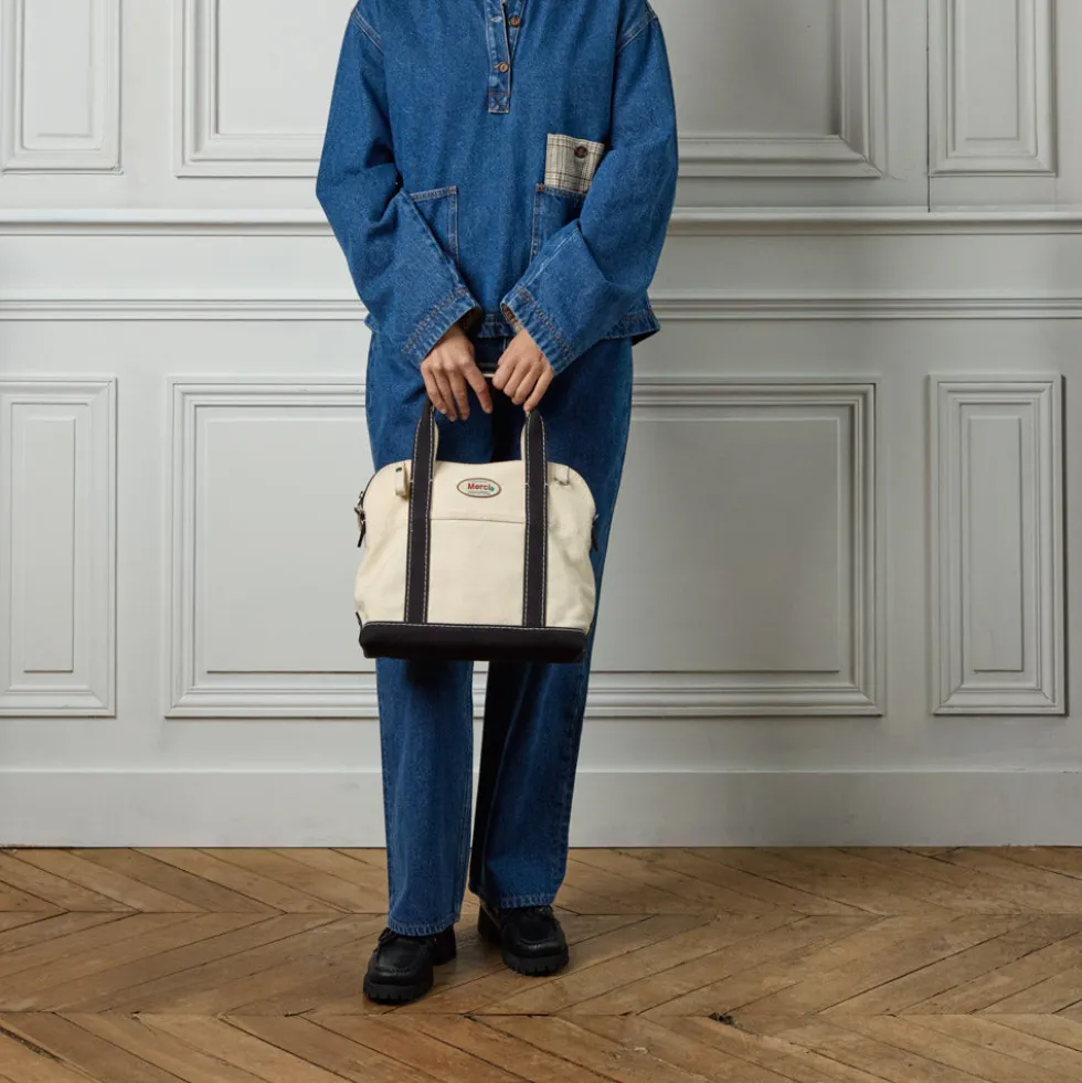 Merci - Paris Bag - Ecru & Noir