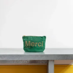 Merci - Pochette en coton - Vert