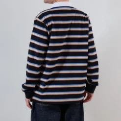 Merci - Polo Caden Stripes - Noir