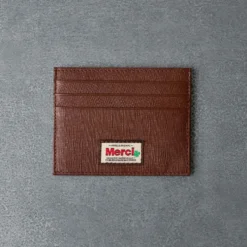 Merci - Porte Carte Plat - Camel