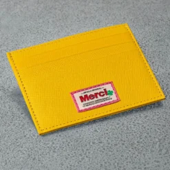 Merci - Porte Carte Plat - Jaune