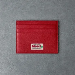Merci - Porte Carte Plat - Rouge