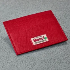 Merci - Porte Carte Plat - Rouge