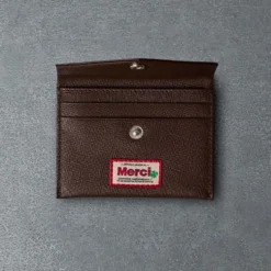 Merci - Porte Carte à Rabat - Chocolat