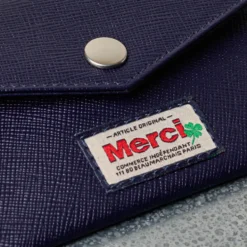 Merci - Porte Carte à Rabat - Marine