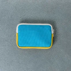 Merci - Porte Monnaie Candide - Bleu & Jaune