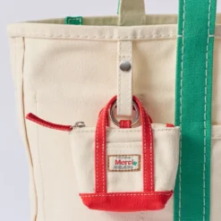 Merci - Porte Monnaie Candide Charm - Ecru & Rouge