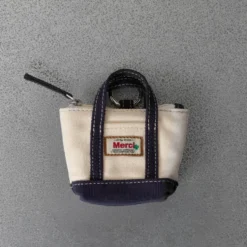 Merci - Porte Monnaie Candide Charm - Ecru & Marine