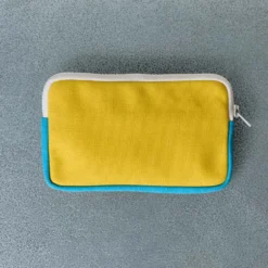Merci - Porte Monnaie Candide - Jaune & Bleu