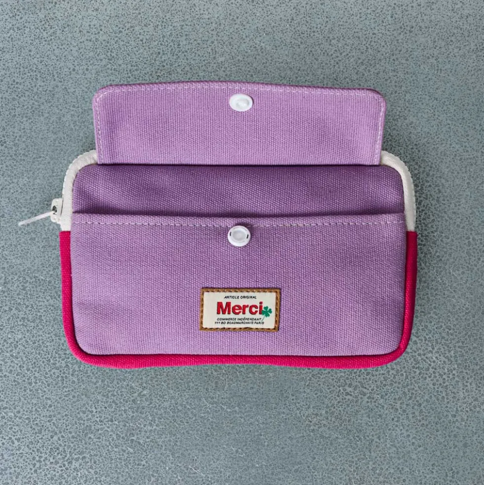Merci - Porte Monnaie Candide - Lila & Fuchsia