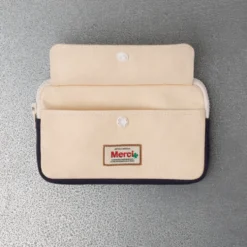 Merci - Porte Monnaie Candide M - Ecru & Marine