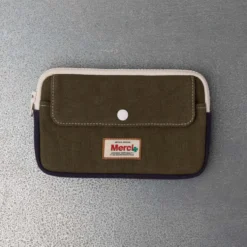 Merci - Porte Monnaie Candide M - Olive & Marine