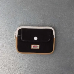 Merci - Porte Monnaie Candide S - Noir & Beige