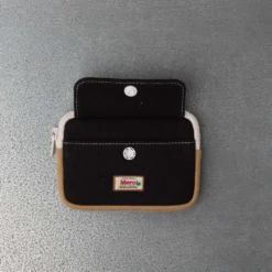 Merci - Porte Monnaie Candide S - Noir & Beige