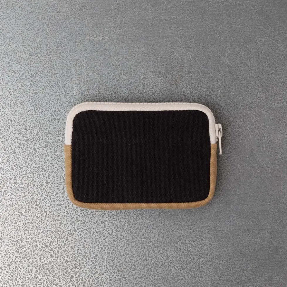 Merci - Porte Monnaie Candide S - Noir & Beige