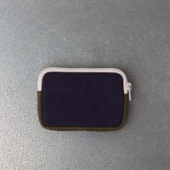 Merci - Porte Monnaie Candide S - Marine & Olive