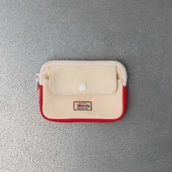 Merci - Porte Monnaie Candide S - Ecru & Rouge