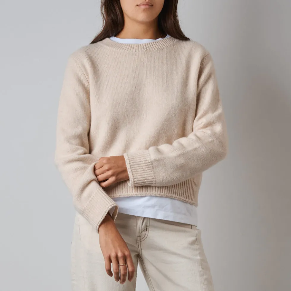 Merci - Pull Charlotte - Blanc Cassé