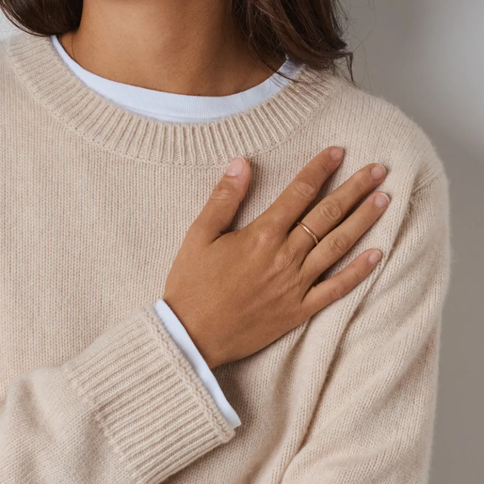 Merci - Pull Charlotte - Blanc Cassé