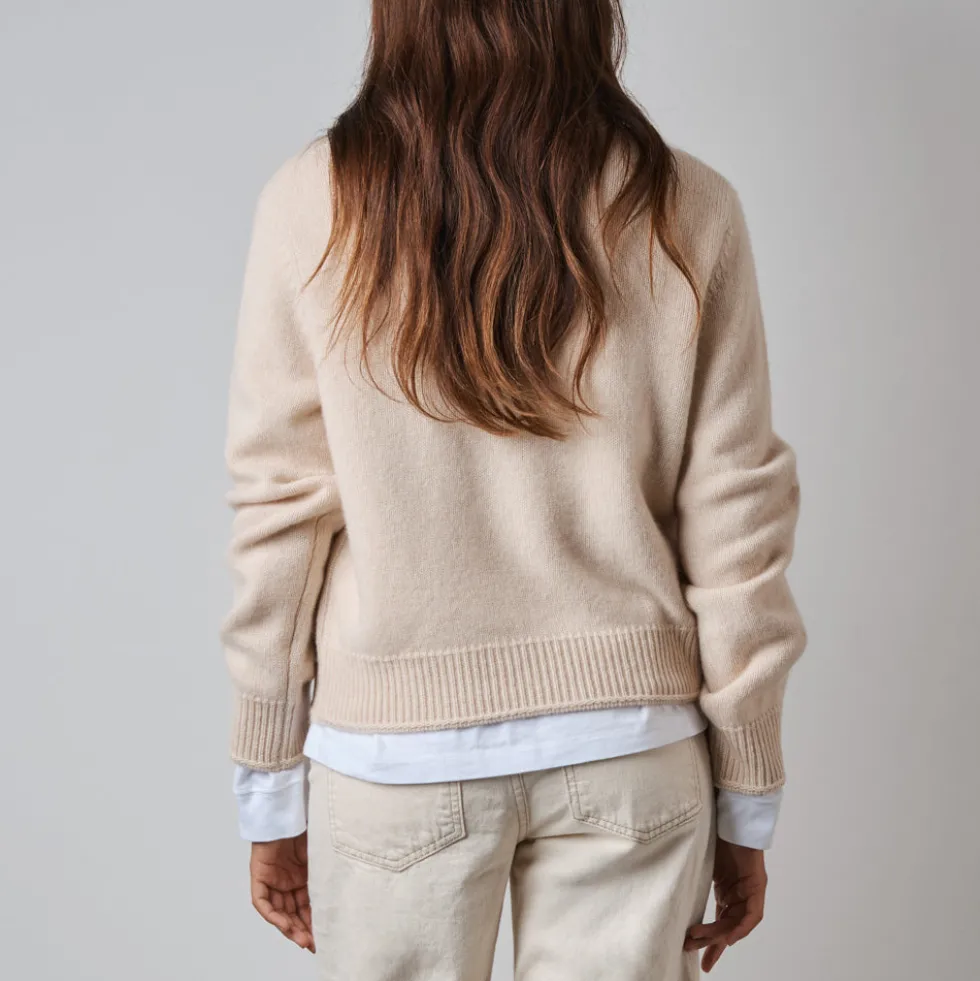 Merci - Pull Charlotte - Blanc Cassé