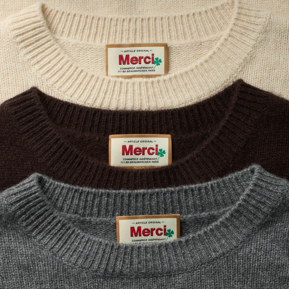 Merci - Pull Charlotte - Blanc Cassé