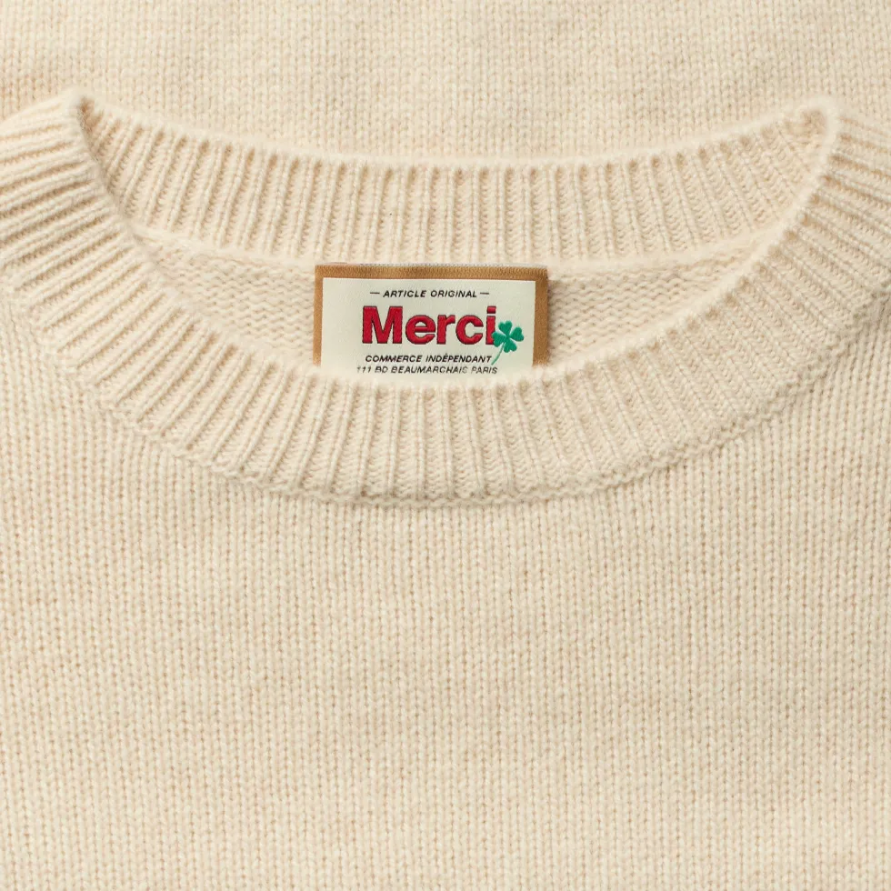 Merci - Pull Charlotte - Blanc Cassé