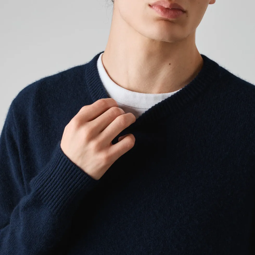 Merci - Pull en cachemire Claudio - Marine