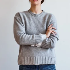 Merci - Pull en laine - Gris