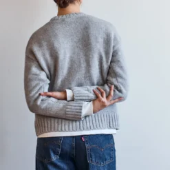 Merci - Pull en laine - Gris