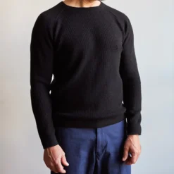 Merci - Pull en laine - Noir Charbon