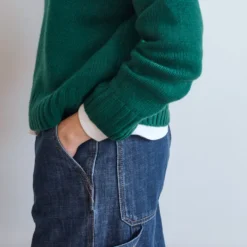 Merci - Pull en laine - Vert Forêt