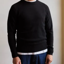 Merci - Pull Sweat Man en cachemire - Noir