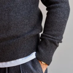 Merci - Pull Sweat Man en cachemire - Charbon